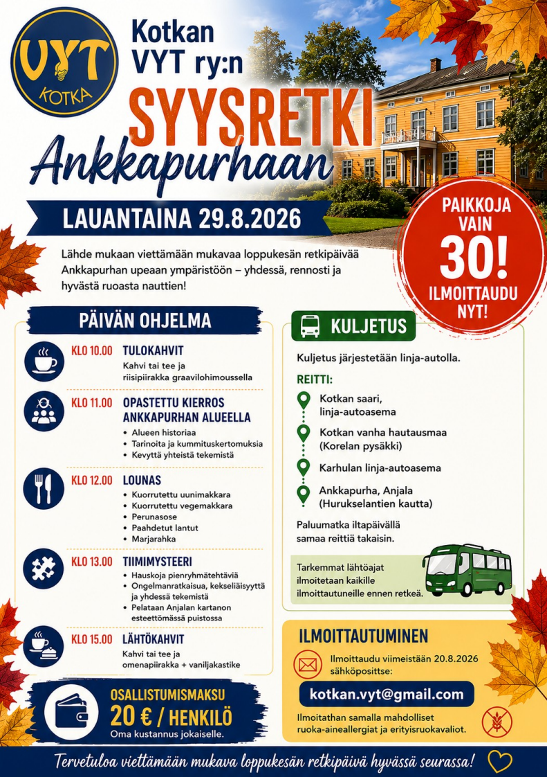 Esite Ankkapurhan syyspäivästä